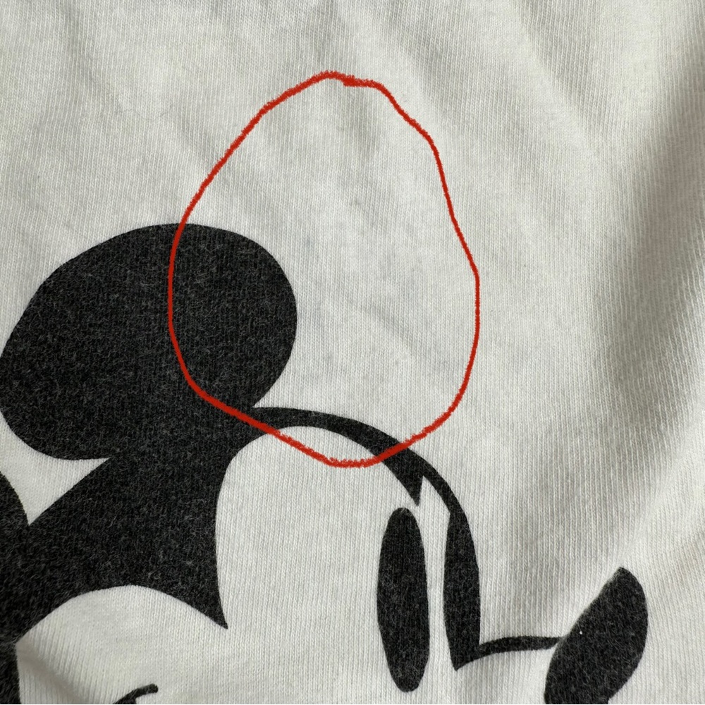 Vintage Mickey Mouse Ringer Tee T-Shirt S 34-36 - Picture 6 of 9